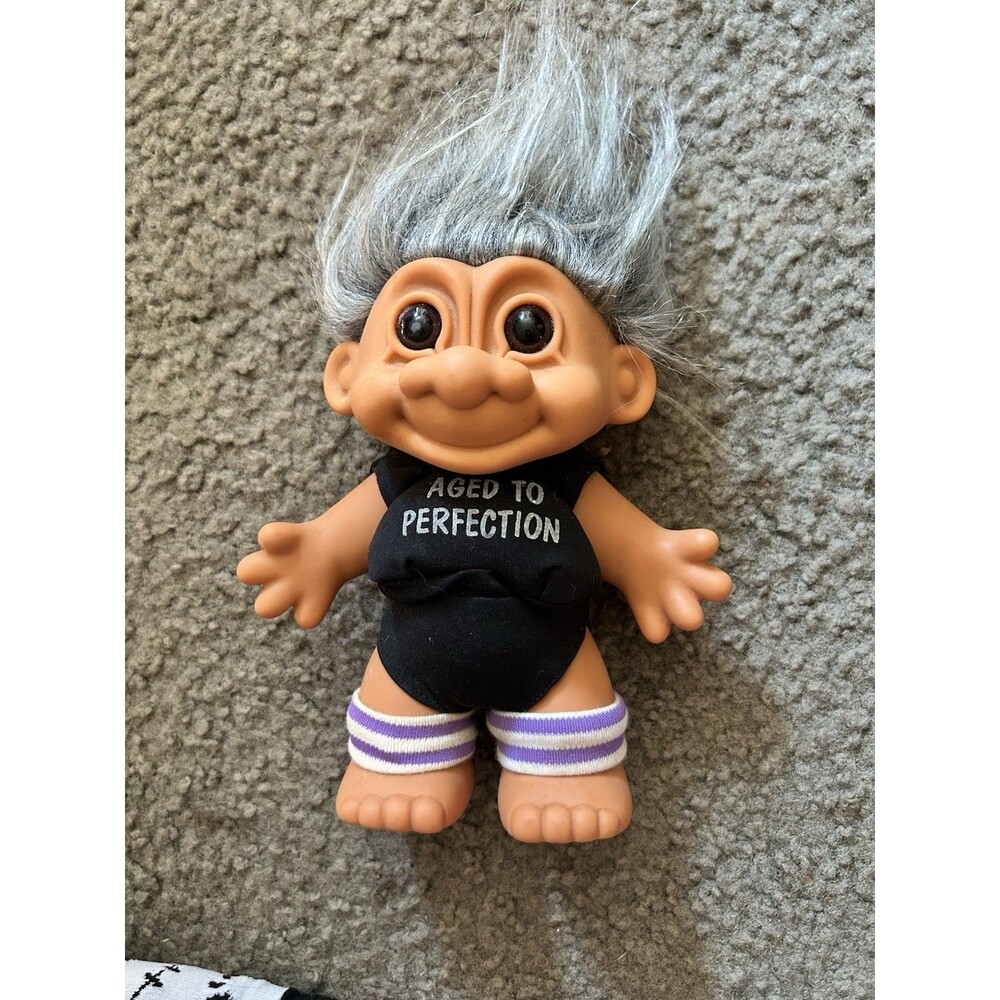 Russ Troll Doll Aged to Perfection Toy - Grey Hair Old Lady